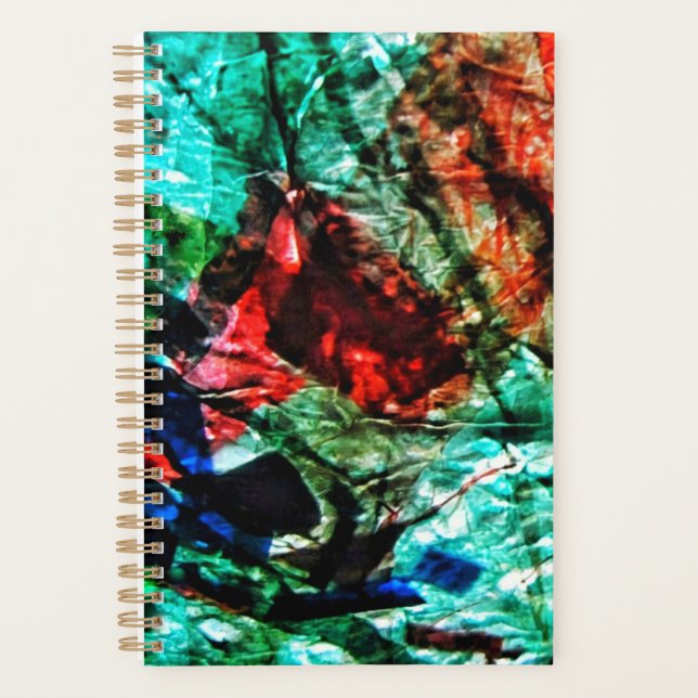 Bright blue abstract planner,Blue bright dazzling  Planer (Vorderseite)