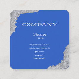 Bright Blue Abstrakt Business Cards Quadratische Visitenkarte