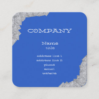 Bright Blue Abstrakt Business Cards Quadratische Visitenkarte