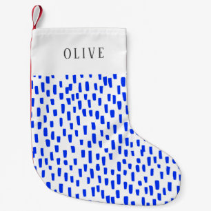 Bright Blue Dashing Kleiner Weihnachtsfest Strumpf Weihnachtsstrumpf