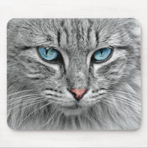 Bright Blue Eyes   Monochrome   Katapportrait Mousepad