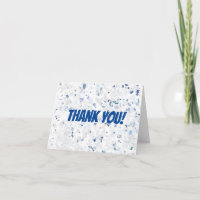 Bright Blue Gray Spritzer Happy Birthday