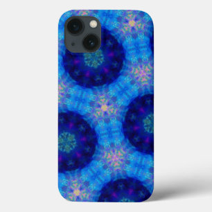 Bright Blue Hexagon Kaleidoskop Muster Case-Mate iPhone Hülle