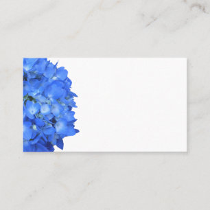 Bright Blue Hydrangea Floral Blank Platzkarten