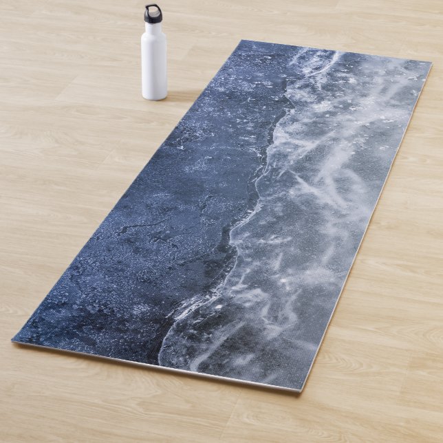 Bright Blue Ice Foto Yogamatte (Beispiel)