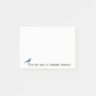 Bright Blue Jay Personalize Notes Post-it Klebezettel