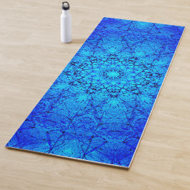 Bright Blue Mandala Yogamatte