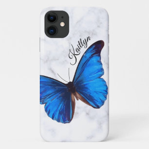 Bright Blue Morpho Butterfly   Benutzerdefinierter Case-Mate iPhone Hülle