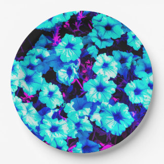 Bright Blue Petunias Pappteller