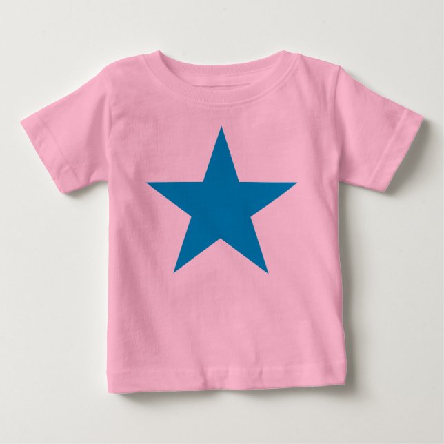 Bright Blue Star Baby T-shirt (Vorderseite)