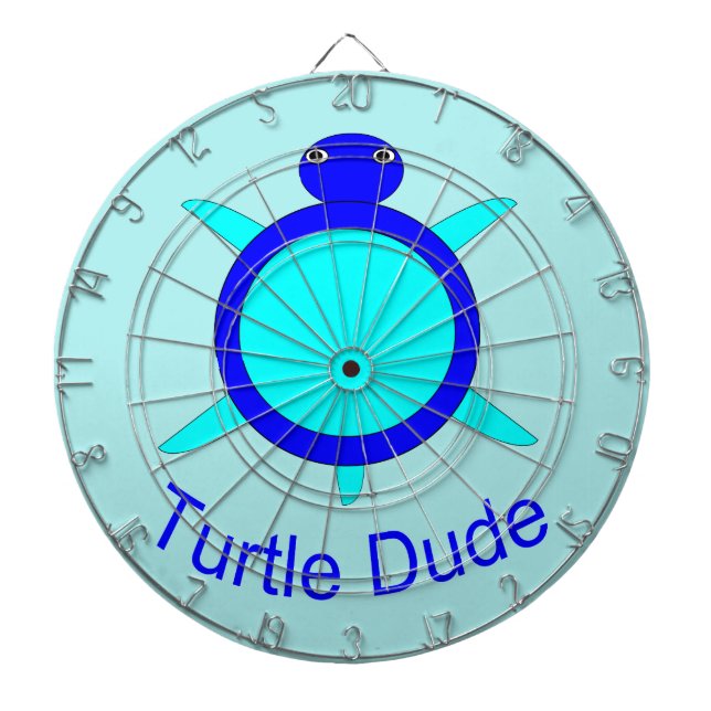 Bright Blue Turtle Typ Dart Board Dartscheibe (vorne)