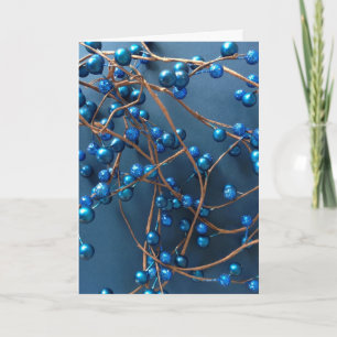 Bright Blue Winter Berries Weihnachten