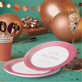 Bright Boho Ombre Brautparty Pappteller
