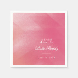 Bright Boho Ombre Brautparty Serviette