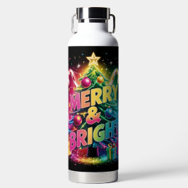 Bright & Bold Christmas Design - Freuen Sie sich a Trinkflasche