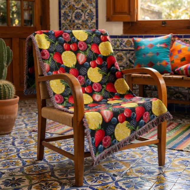 Bright & Bold Fruit Wurfdecke Decke (Von Creator hochgeladen)
