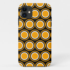Bright Bold gepolsterte Sonnengoldgelbe schwarze S Case-Mate iPhone Hülle