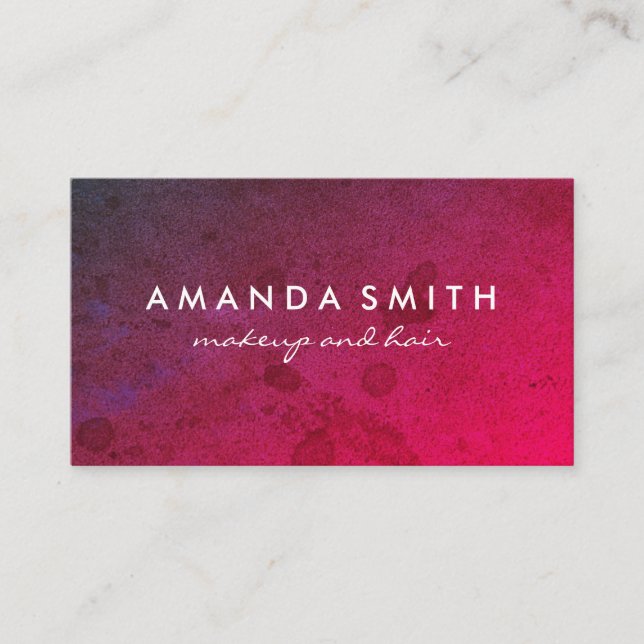 Bright Bold Grunge Visitenkarte (Vorderseite)