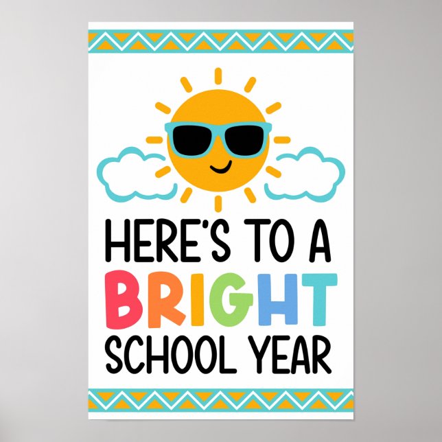 Bright & Bold School Year Starter Poster (Vorne)