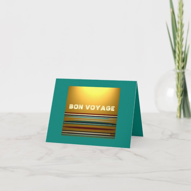 Bright Bon Voyage Urlaubskarte Feiertagskarte (Vorderseite)