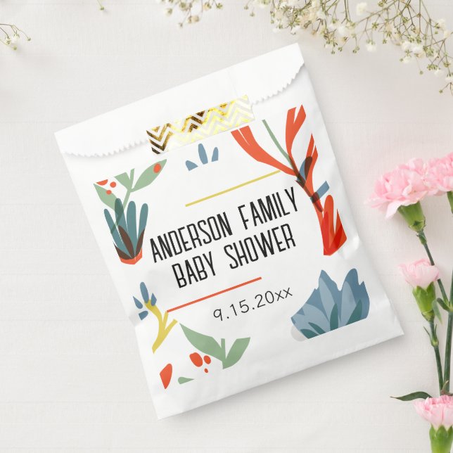 Bright Botanicals Baby Dusche Geschenktütchen (Versiegelt)