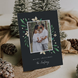 Bright Boughs Botanisches Weihnachtsfest - Foto Feiertagskarte