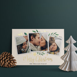 Bright Boughs | Drei Foto Folien Feiertagskarte