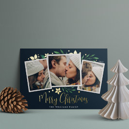 Bright Boughs | Drei Foto Folien Feiertagskarte