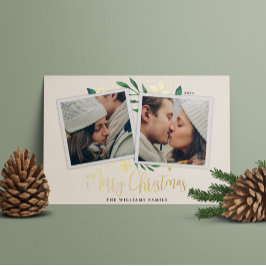 Bright Boughs | Zwei Fotos Folien Feiertagskarte