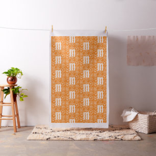 Bright Bows & Monogram Muster Stoff