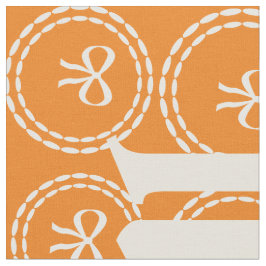 Bright Bows & Monogram Muster Stoff