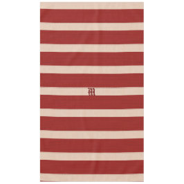 Bright Burgundy Red Stripes Tischdecke