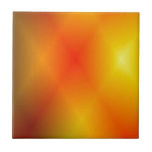 Bright Burnt Orange Fliese