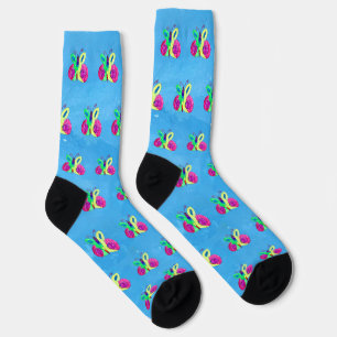 Bright Butterfly Crew Socken