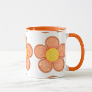 Bright Cantelope Summer Blume Tasse