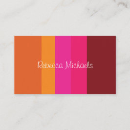 Bright & Cheery Color Block Business Cards Visitenkarte
