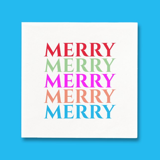 Bright Christmas Merry Napkins Serviette (Von Creator hochgeladen)
