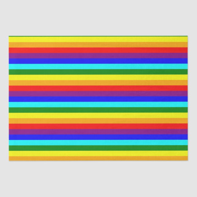 Bright Classic Rainbow Tissue Seidenpapier (Vorderseite)