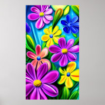 Bright Colorful Daisy Blume
