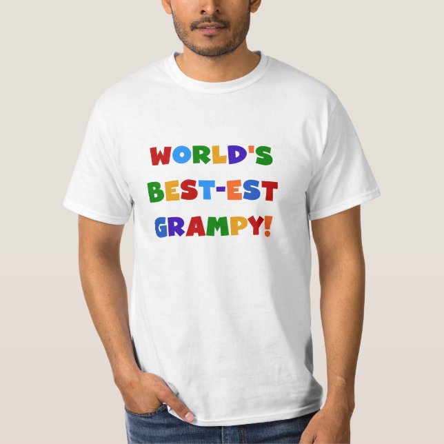 Bright Colors Best Grampy T - Shirt and Gifts (Vorderseite)