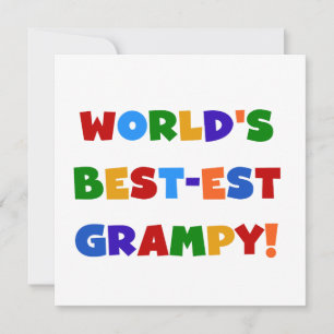 Bright Colors Best Grampy T - Shirt and Gifts