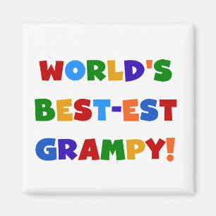 Bright Colors Best Grampy T - Shirt and Gifts Magnet