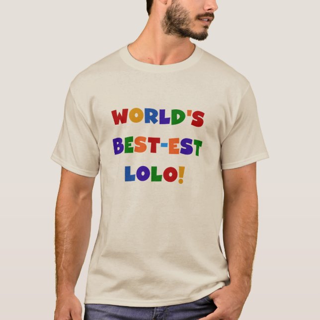 Bright Colors Best Lolo T - Shirt und Geschenke (Vorderseite)