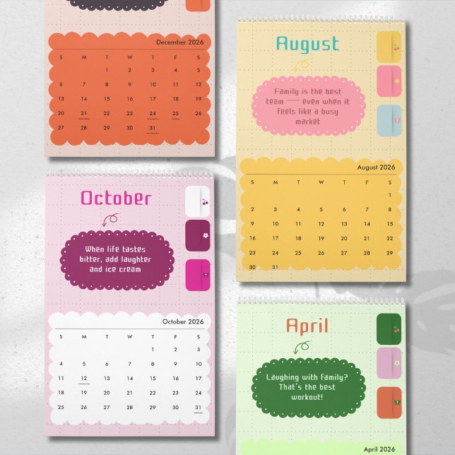 Bright Colors & Cheerful Inspiration Calendar Kalender (Von Creator hochgeladen)