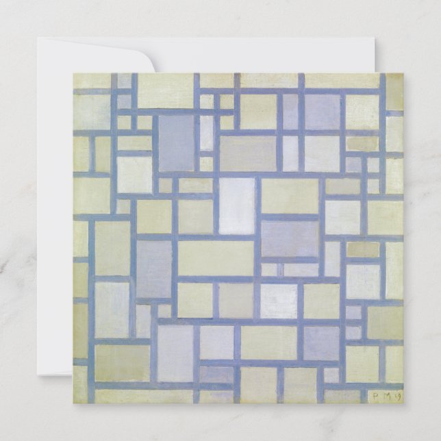 Bright Colors Gray Lines | Piet Mondrian | (Vorderseite)