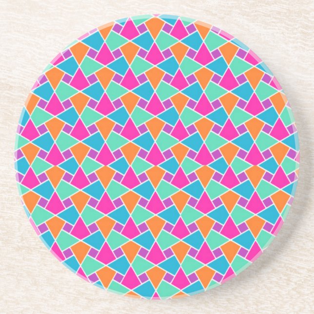 Bright Colors Islamic Pattern Sandstone Untersetze Getränkeuntersetzer (Vorne)