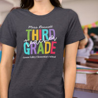 Bright Colors Third Grade Teacher Name