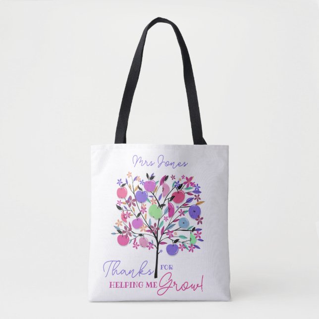 Bright colourful apple tree helping me grow tote b (Vorderseite)