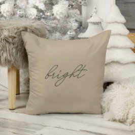 Bright ・ Elegant Minimal Beige Velvet Weihnachten Kissen