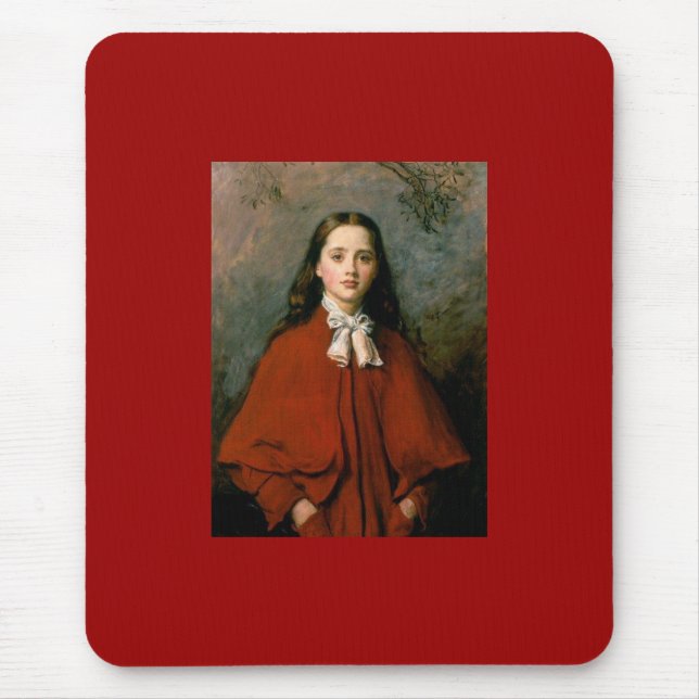 Bright Eyes von Sir John Everett Millais Mousepad (Vorne)